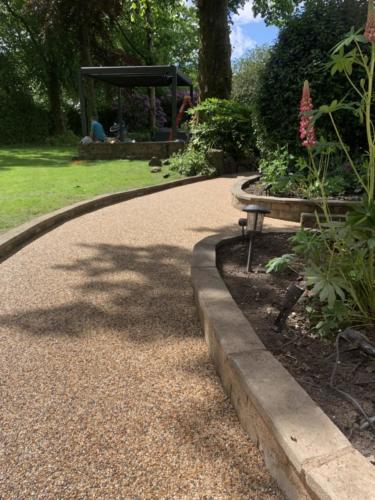 Ronadeck Resin Pathway Westhoughton colour Harvest Crunch